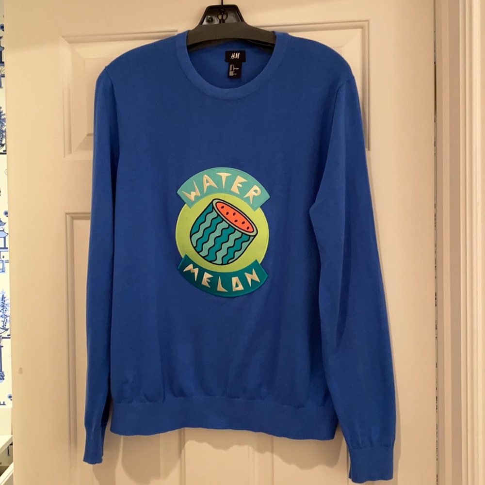 H&M Blue Watermelon Sweater